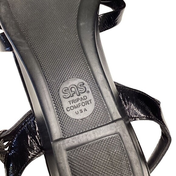 SAS Tripad Comfort Black Patent Leather Sandal 9.5‎ N - Picture 4 of 8